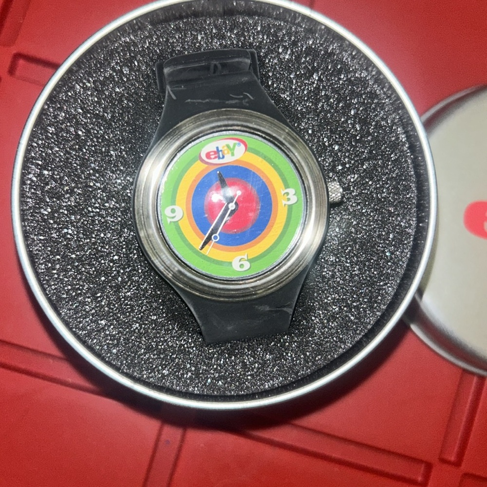 eBay Collectible Watch Box - Tin Trinket Box New